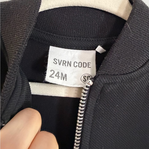 Sovereign Code Black Bomber-Style Zip-Up Sweatshirt Toddler 24M - Picture 2 of 4